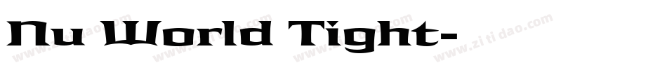 Nu World Tight字体转换